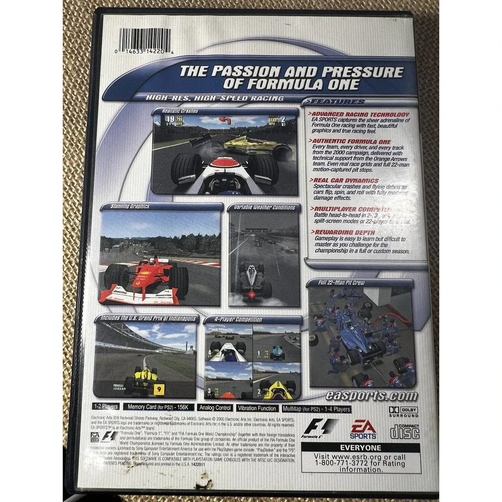 PlayStation2 : F1 Championship Season 2000 VideoGame